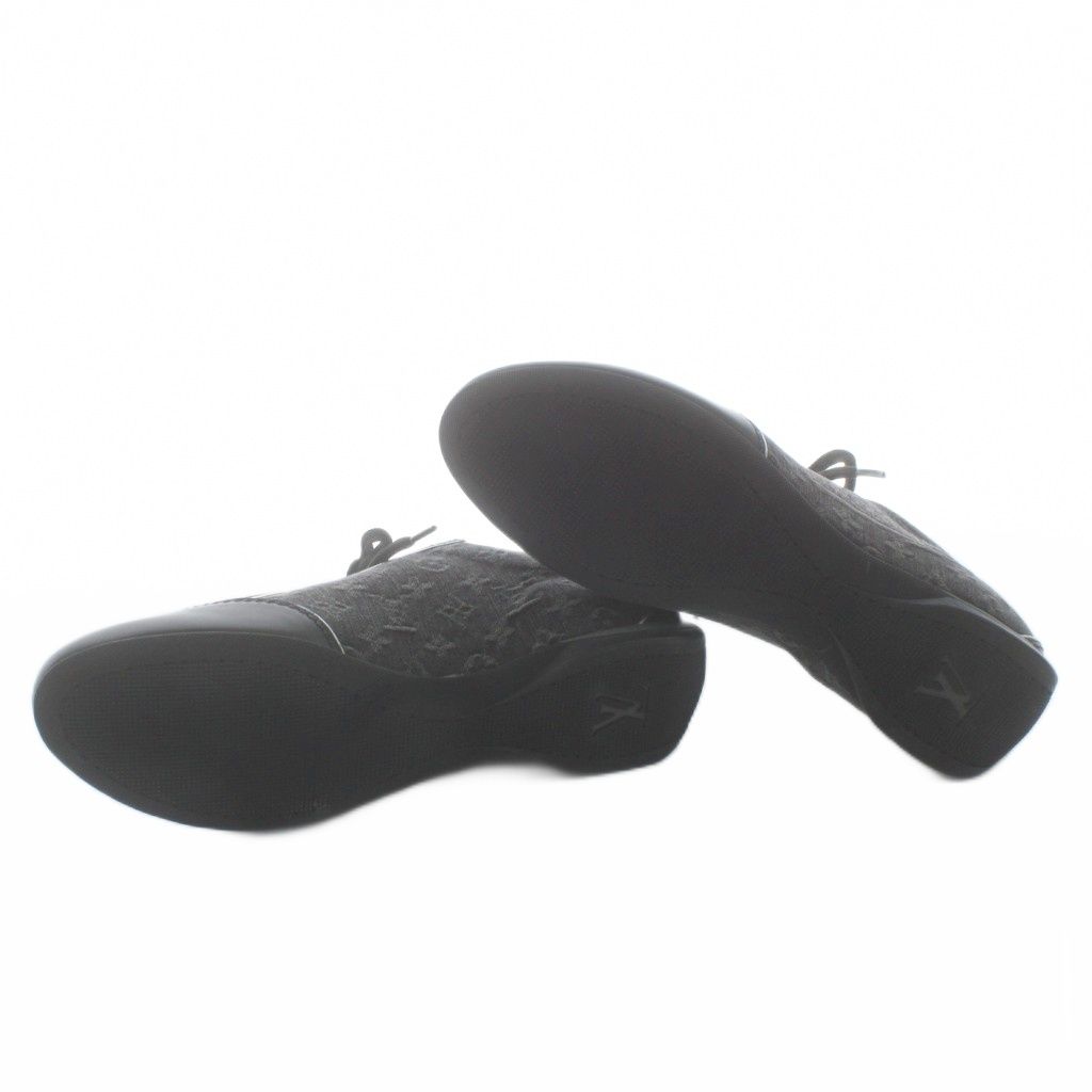 ルイヴィトン LOUIS VUITTON モノグラム デニム キャンバスレザー