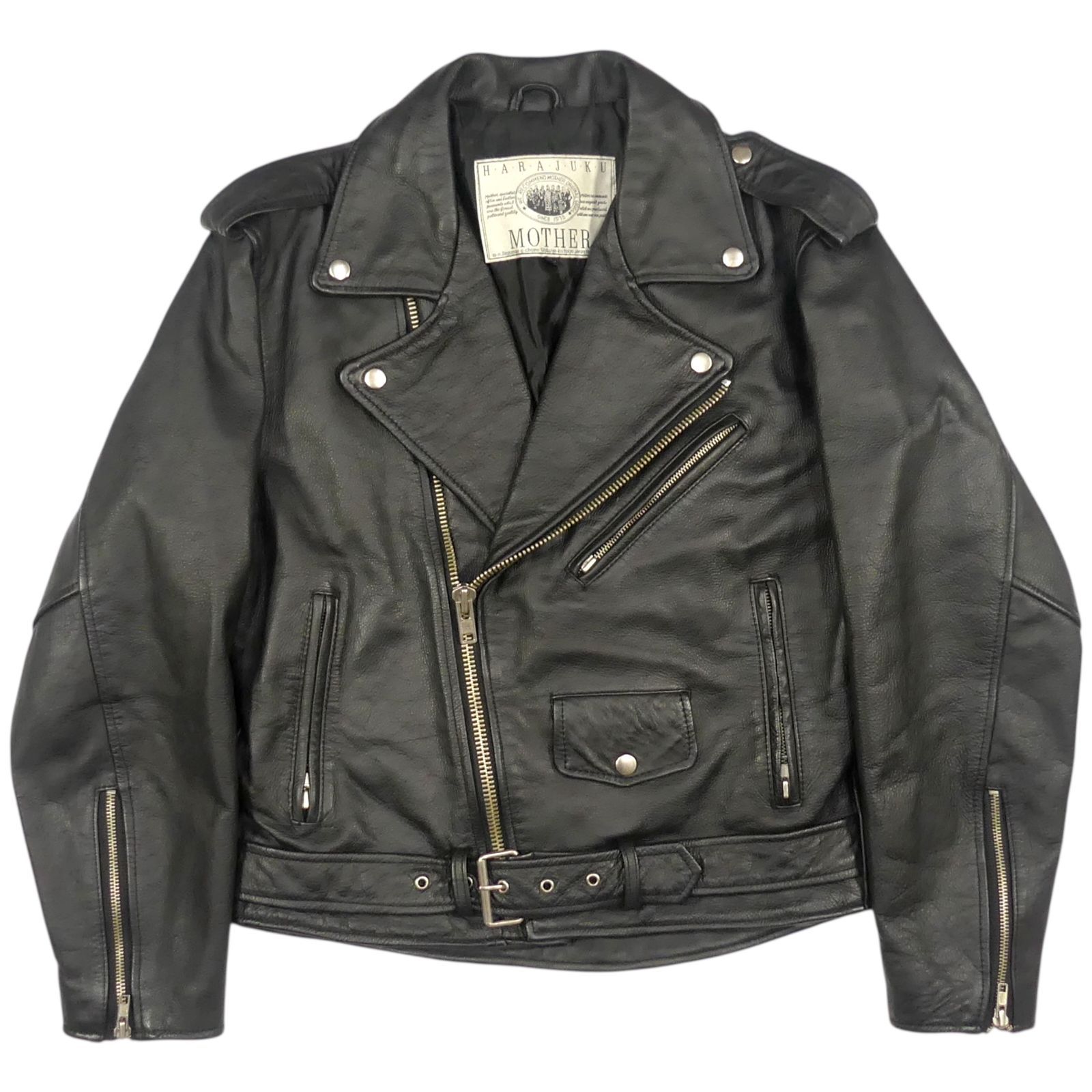HARJUKU MOTHER 原宿マザー ライダースジャケット L 本革 ダブル