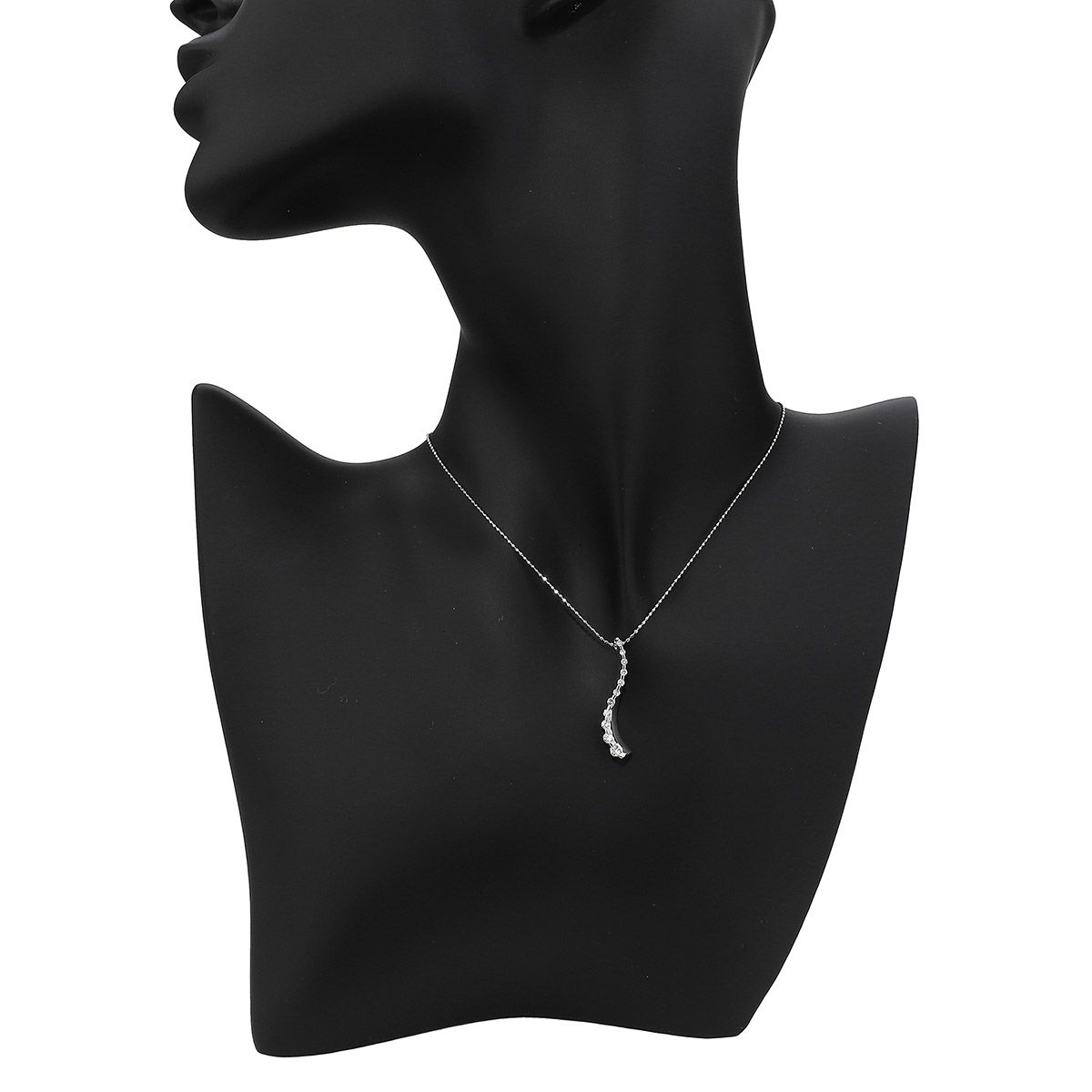 ダイヤモンド 0.31ct プラチナ Pt900 グラデーション ウェーブ