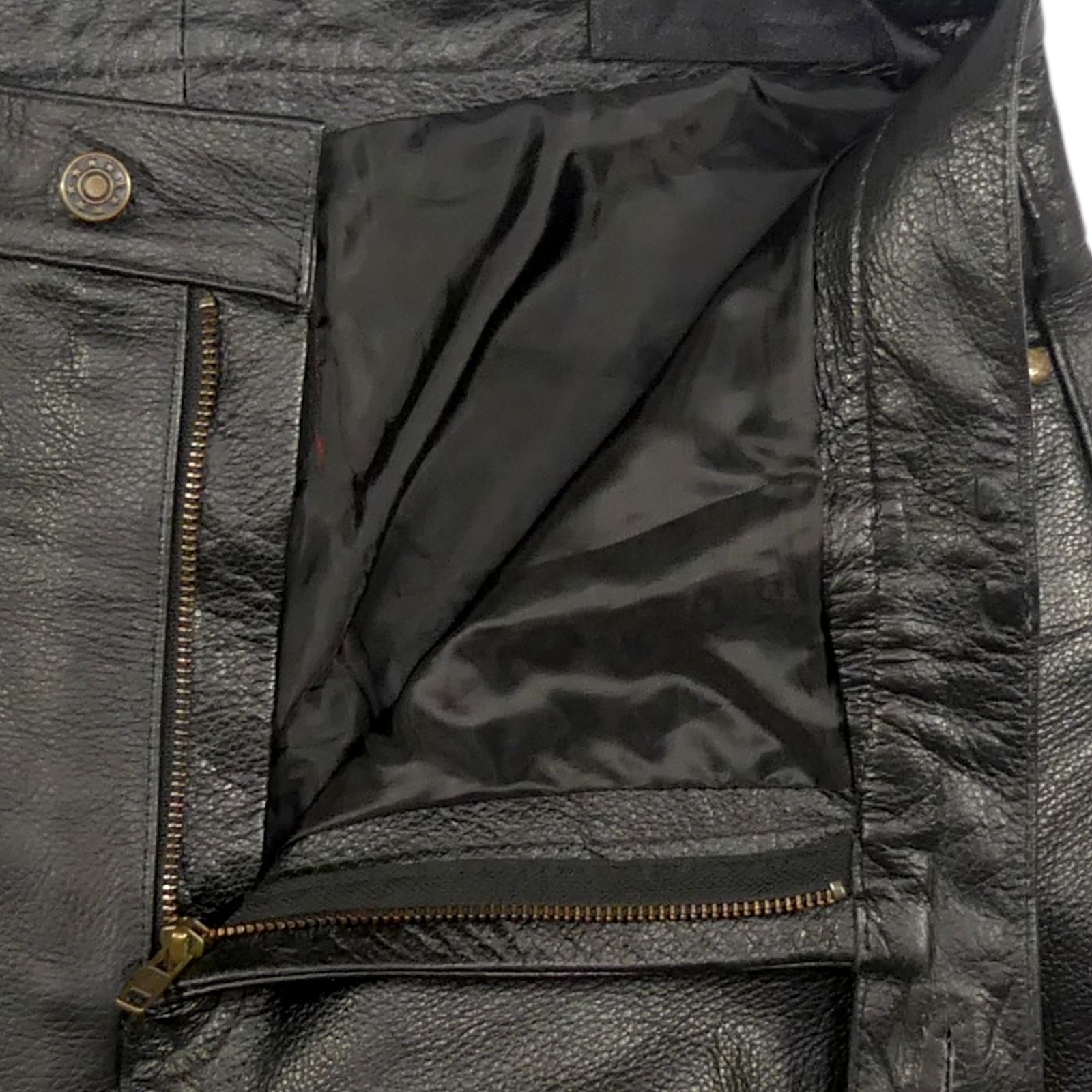 レザーパンツ バイク 本革 Axel メンズ 黒 W34 革パンツ 本皮AS53