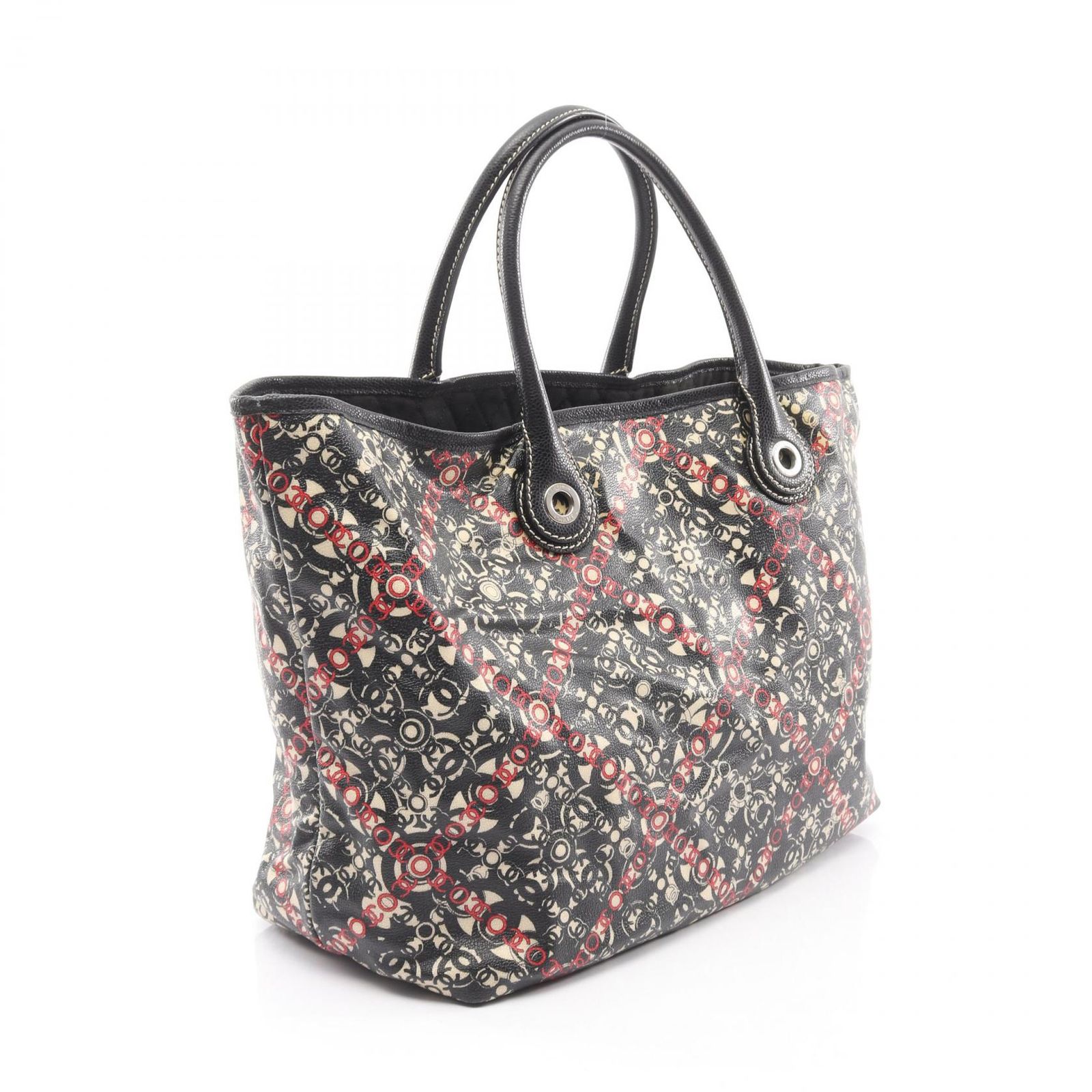 シャネル CHANEL トートバッグ ココストラベル ブラック/ホワイト