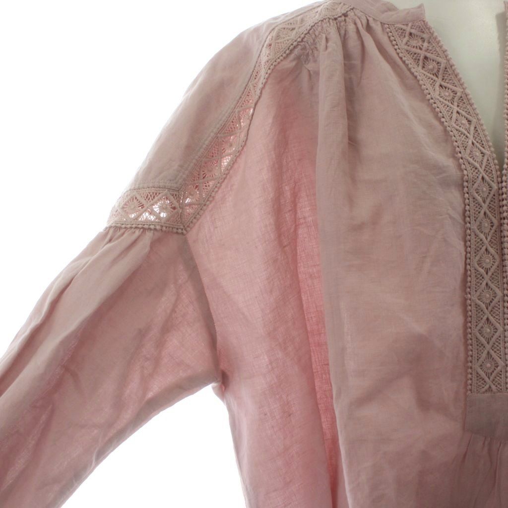 ヌキテパ NE QUITTEZ PAS! COTTON LINEN LACE BLOUSE コットンリネン