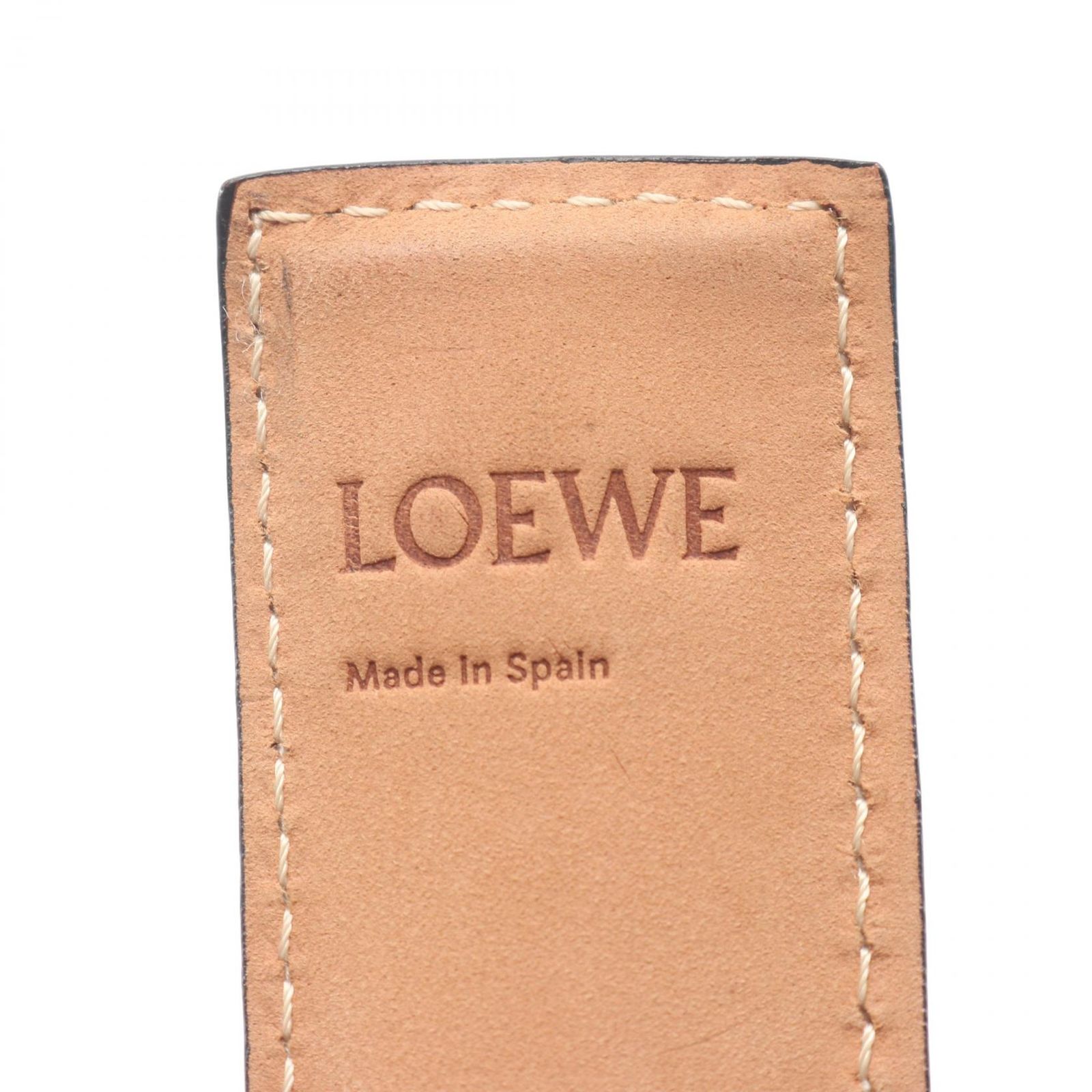 ロエベ LOEWE ブレスレット アナグラム スラップ スモール ブラウン