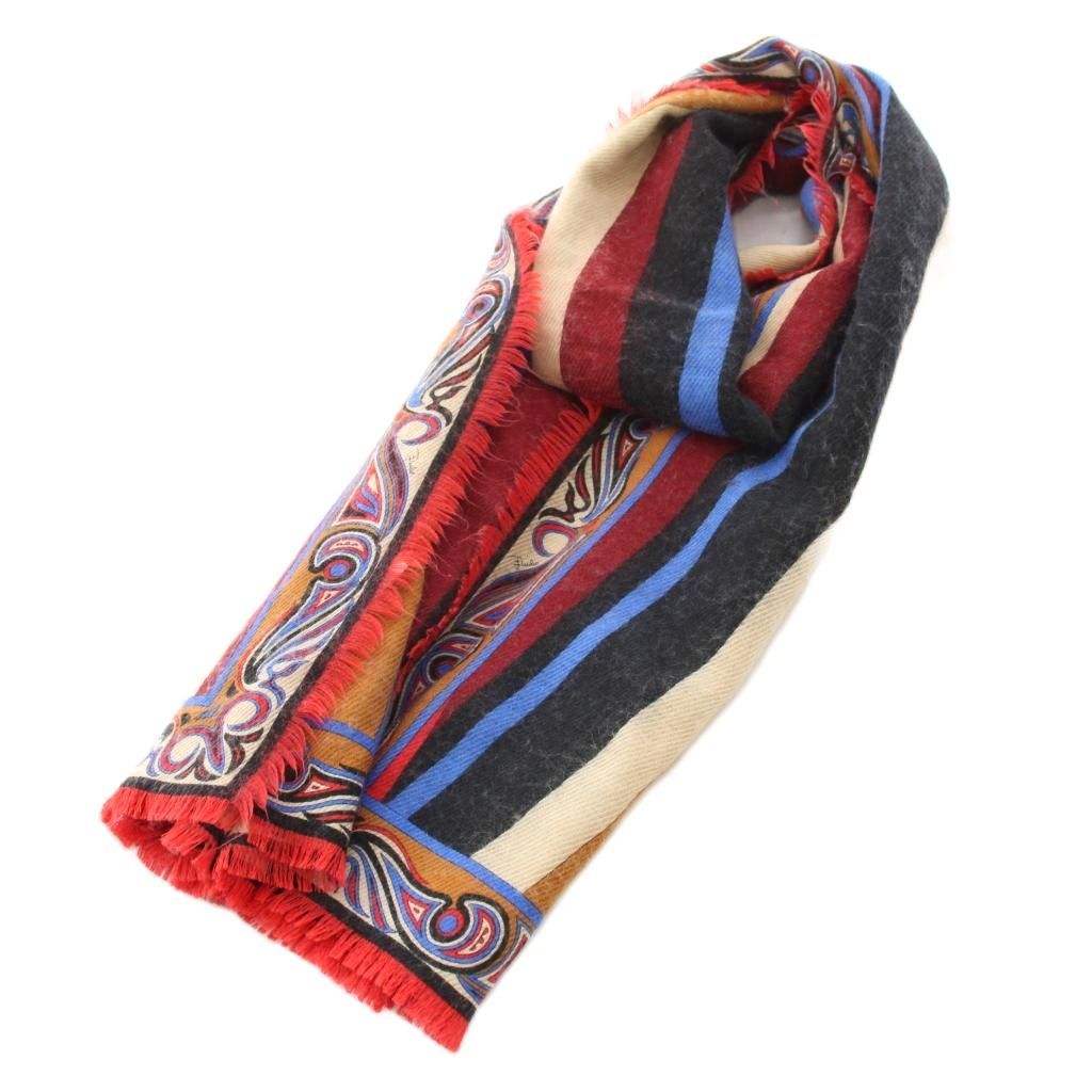 エミリオプッチ EMILIO PUCCI ストール マフラー ストライプ柄