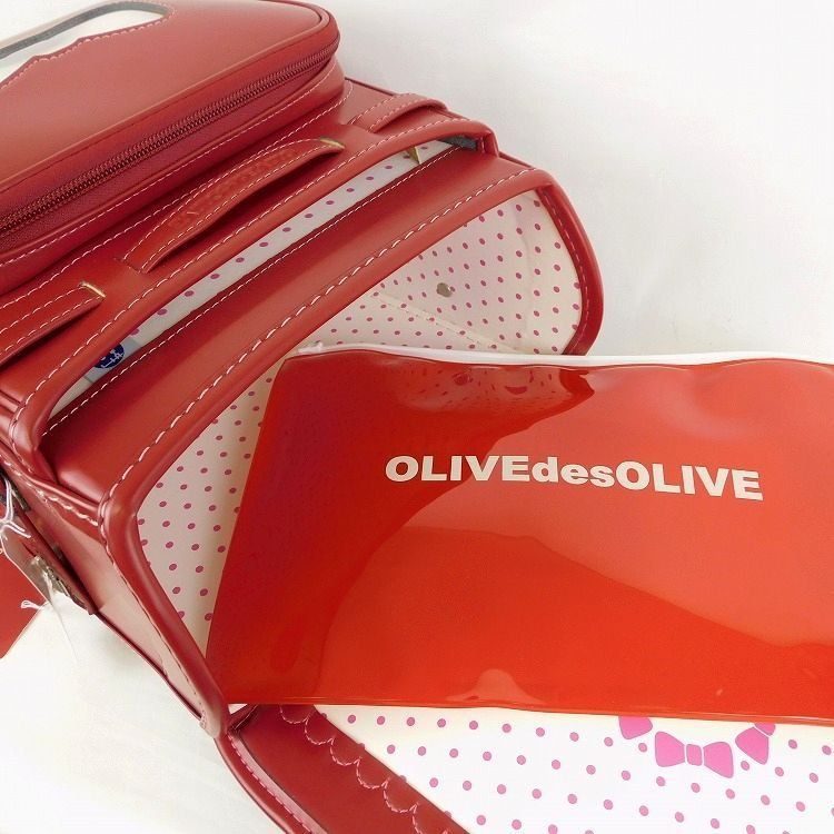 新品 定価74,800円 オリーブデオリーブ ランドセル 女の子用 赤 