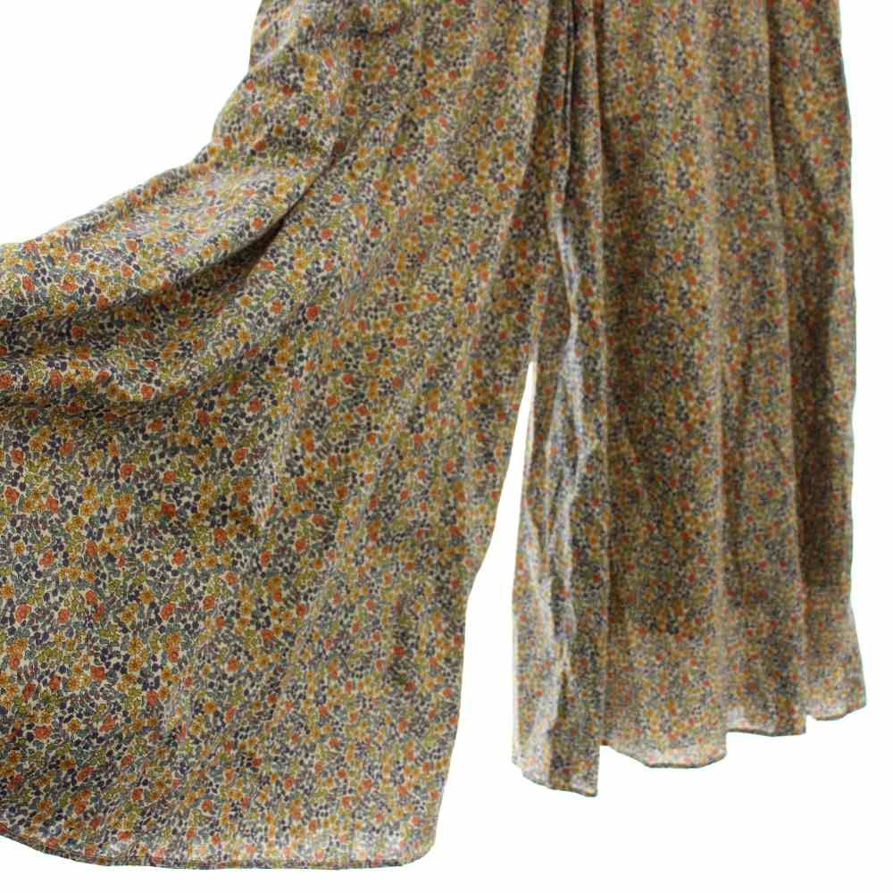 【Lois CRAYON】ロイスクレヨン／花柄バルーンパンツ ロイスクレヨン Lois CRAYON ワイドパンツ 花柄 M マスタード 12000991