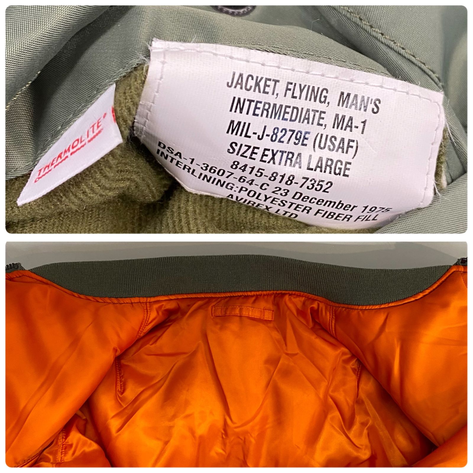 アヴィレックス AVIREX MA-1 TOP GUN フライトジャケット 6102172