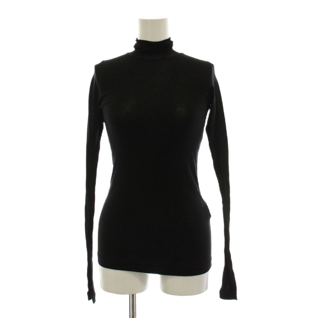 オーラリー AURALEE カットソー ニット 1 黒 ブラック 無地