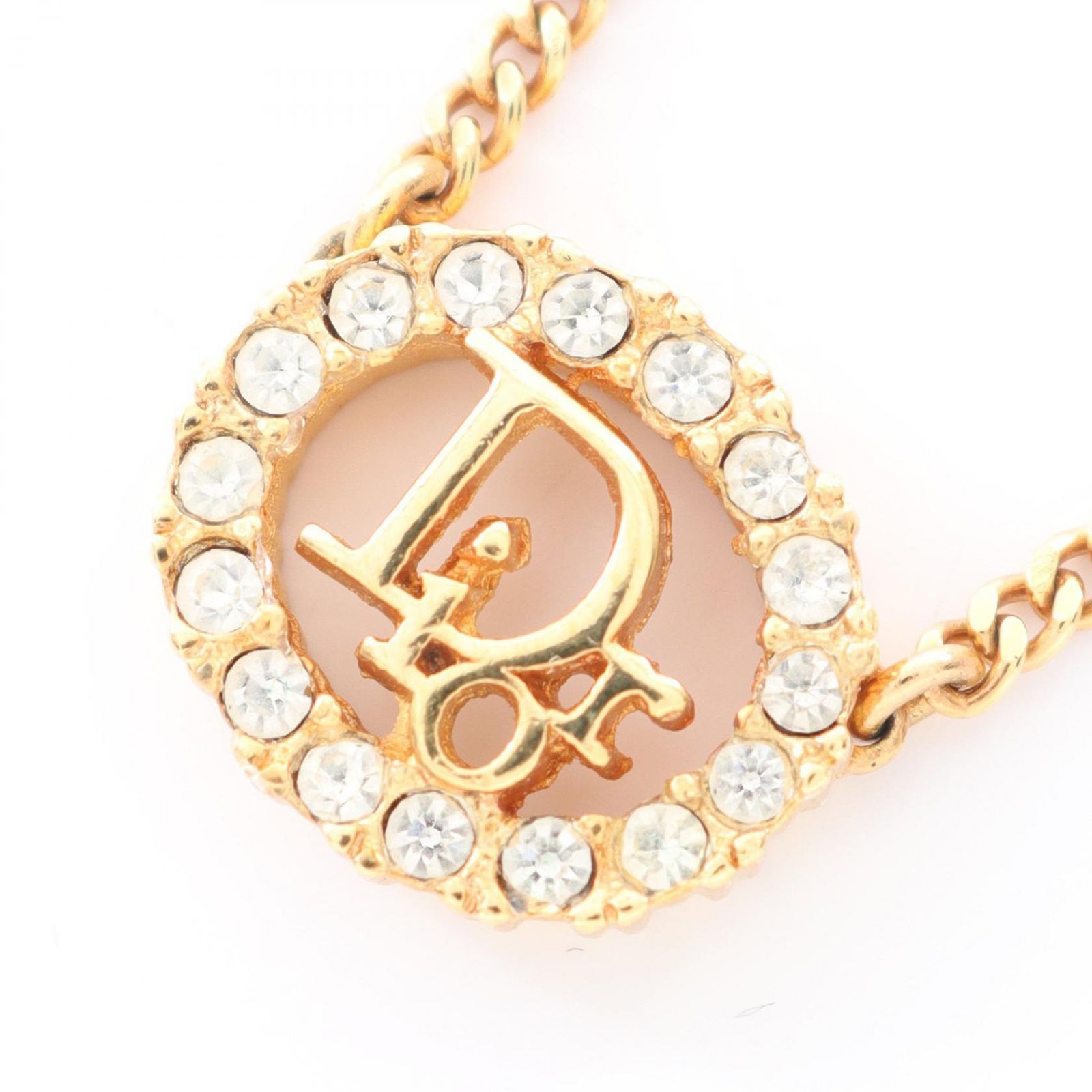 ☆SALE【5jpb0400】クリスチャンディオール ネックレス CDロゴ GP