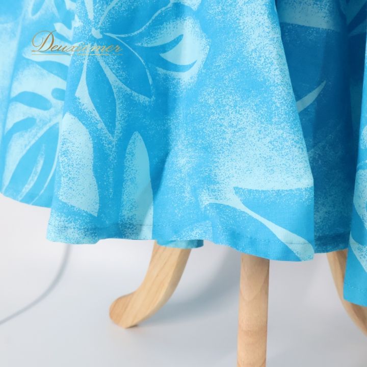 フラダンス 衣装 ワンピース ドレス ブルー系 マーメイドライン