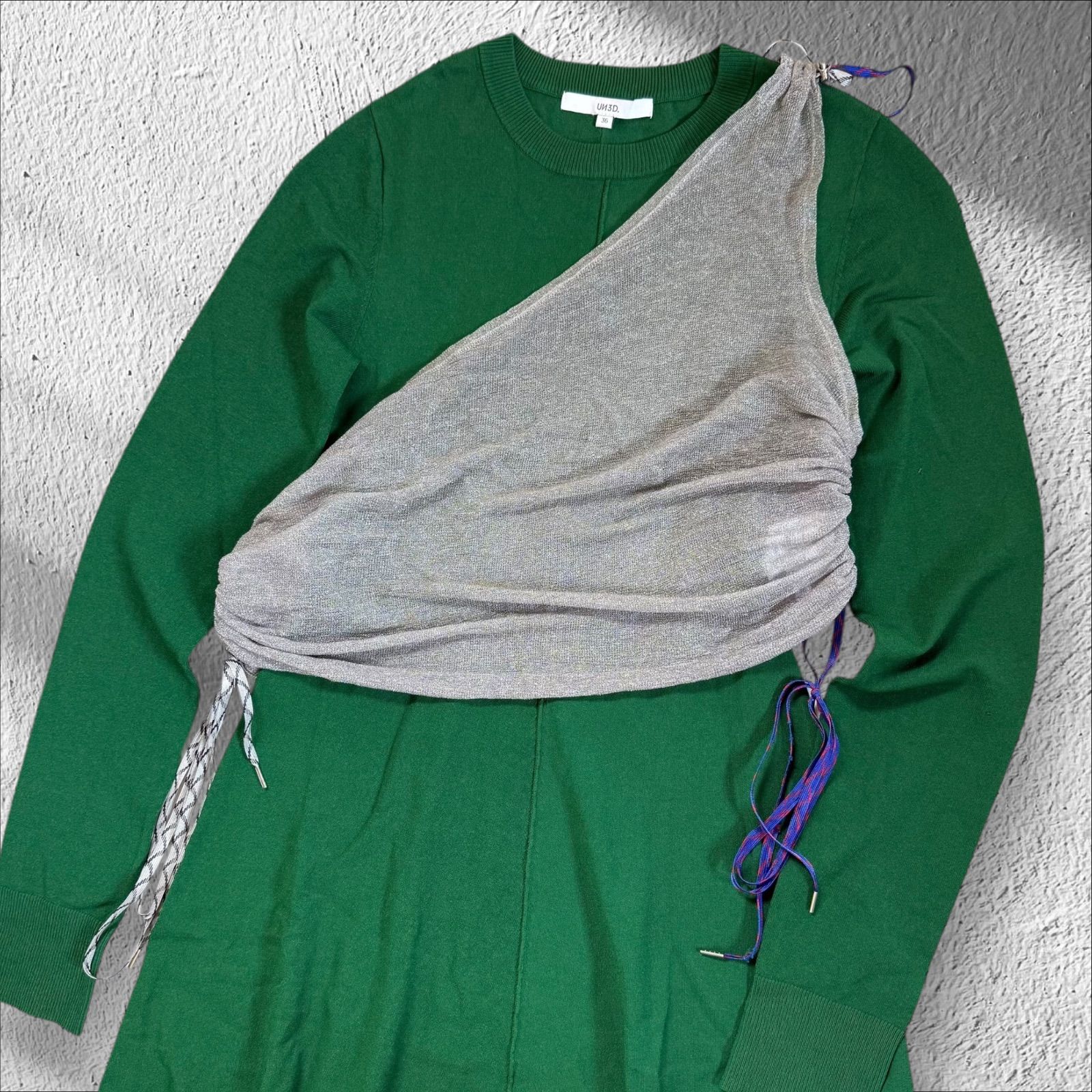 アンスリード】UN3D. シアーレイヤードニットワンピース セット ロング