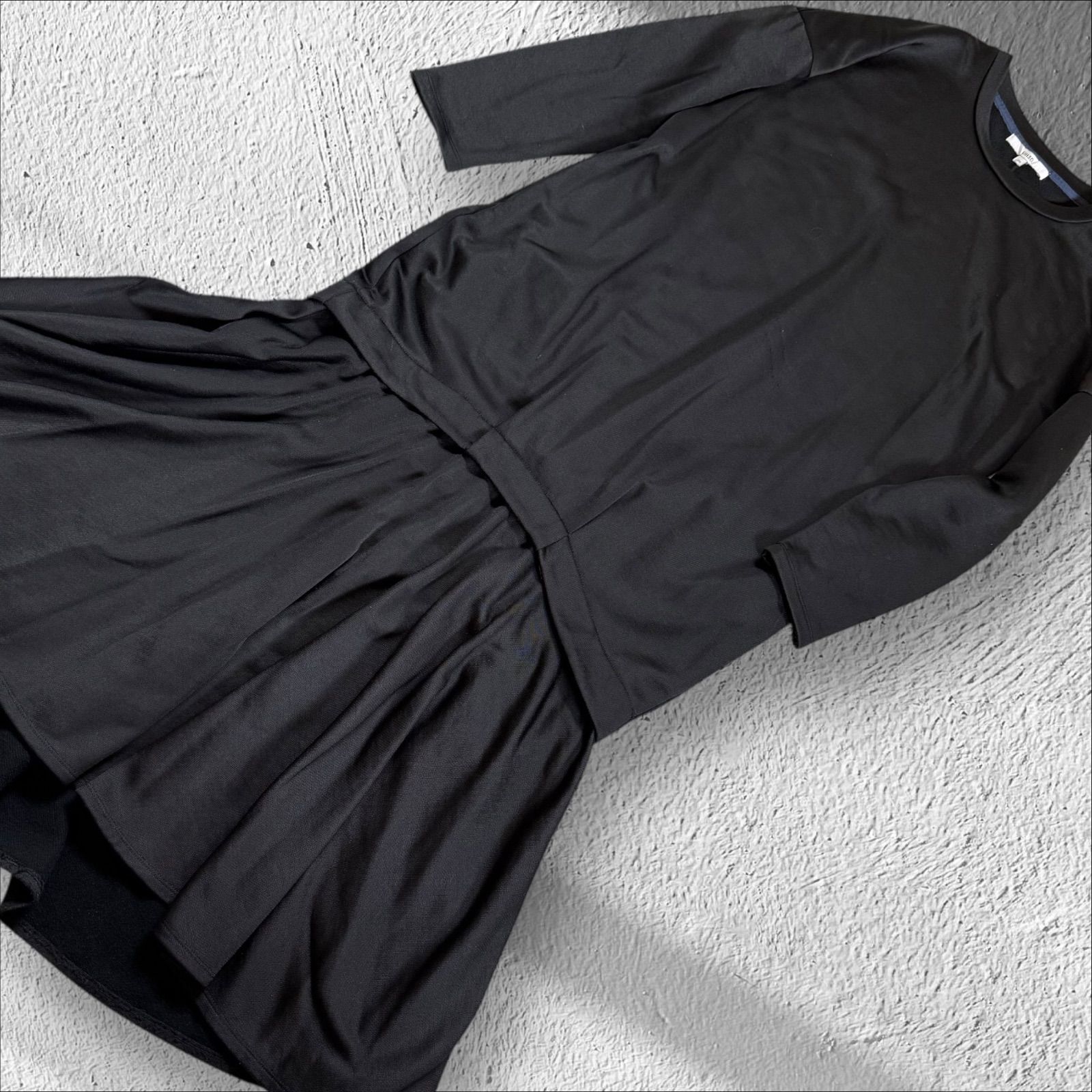 アンスリード】UN3D. レイヤード スウェット ワンピース 長袖 ロング