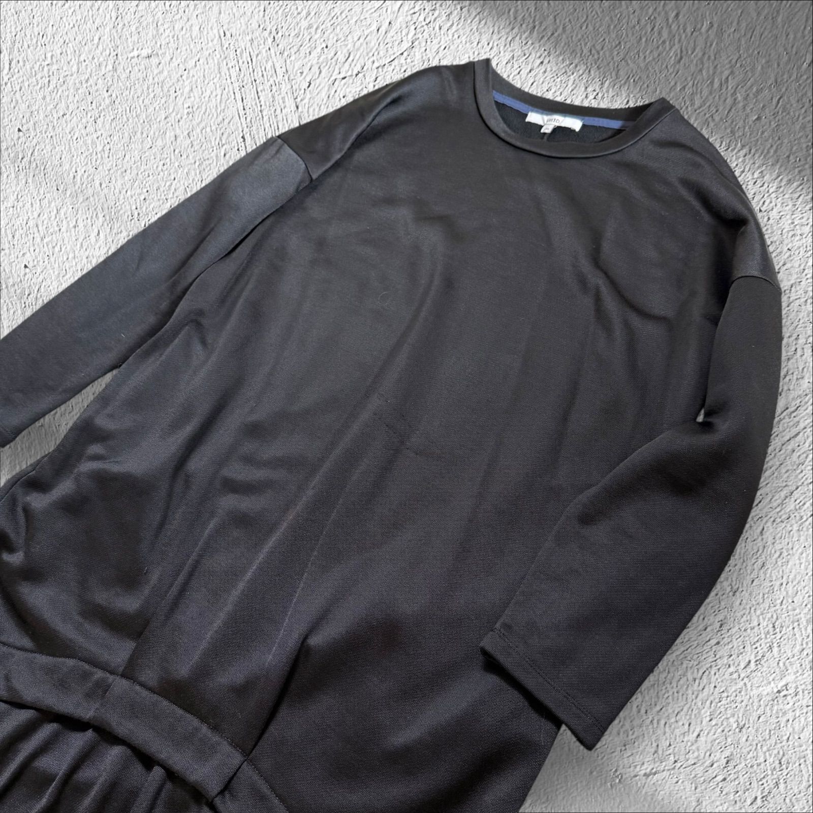 アンスリード】UN3D. レイヤード スウェット ワンピース 長袖 ロング