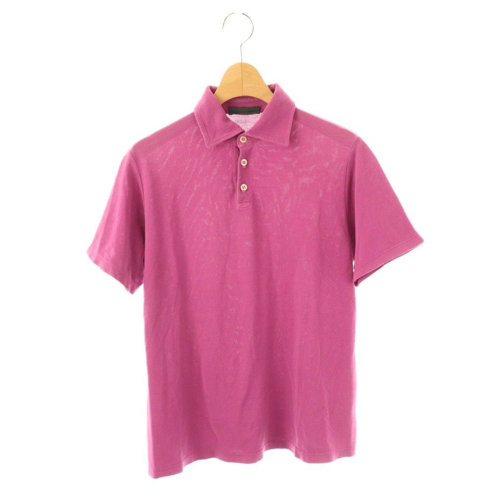 ザノーネ ZANONE ポロシャツ 半袖 46 ピンクパープル /ES □OS - メルカリ