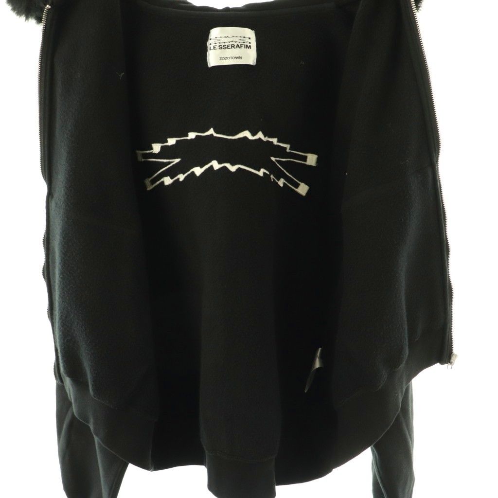 ルセラフィム LE SSERAFIM × ZOZOTOWN FUR ZIP HOODIE フーディー