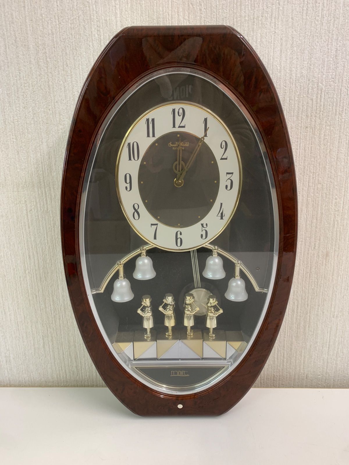 フォロー割対象商品】Small World RHYTHM 壁掛け時計 メロディ時計