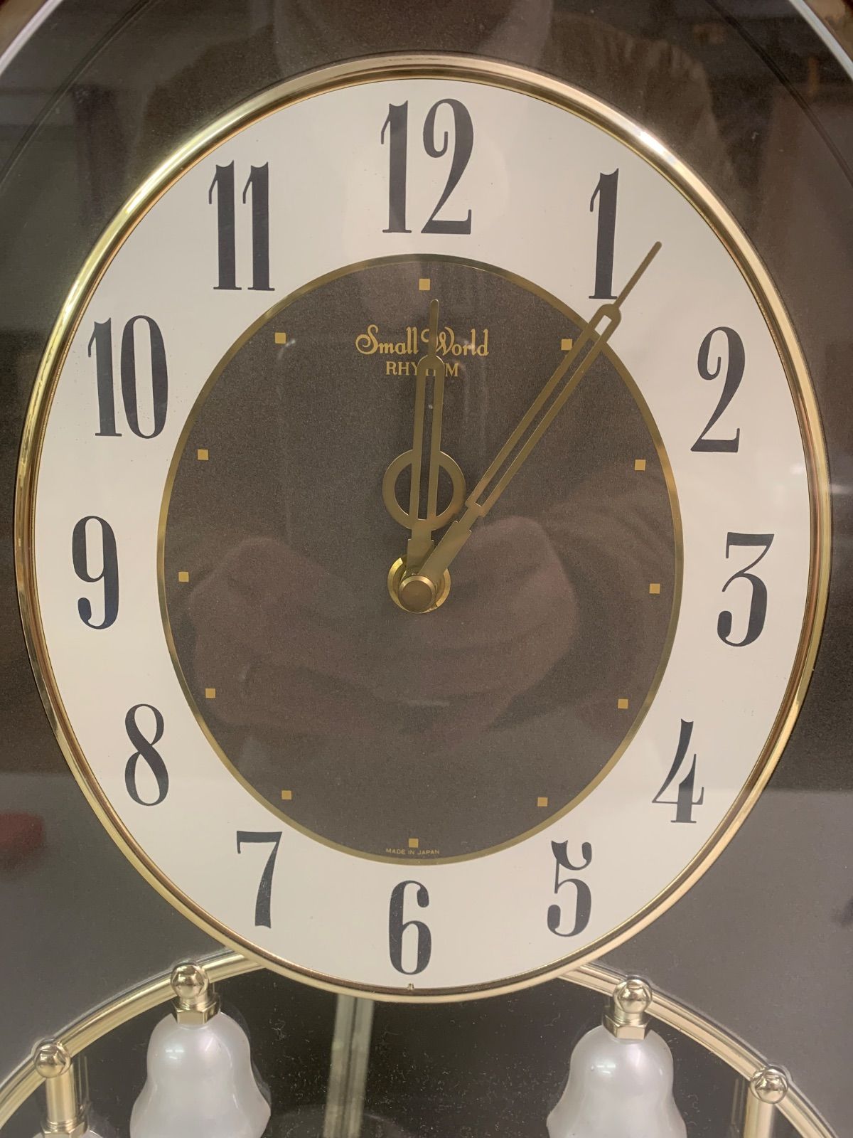 フォロー割対象商品】Small World RHYTHM 壁掛け時計 メロディ時計