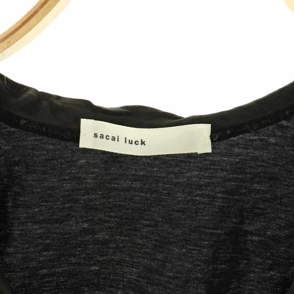 サカイラック sacai luck カットオフフレアカットソー Tシャツ 半袖 2