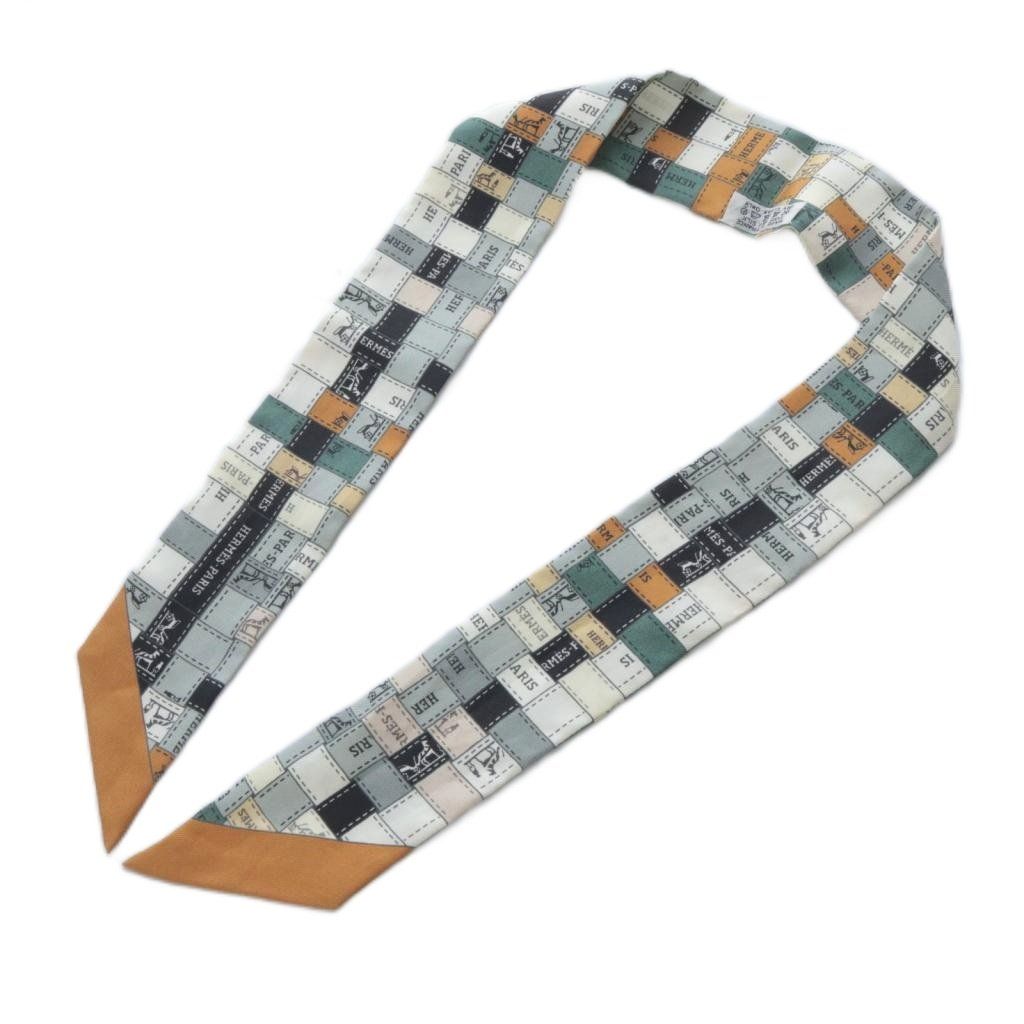 エルメス HERMES ツイリースカーフ ボルデュック・チェック Bolducau