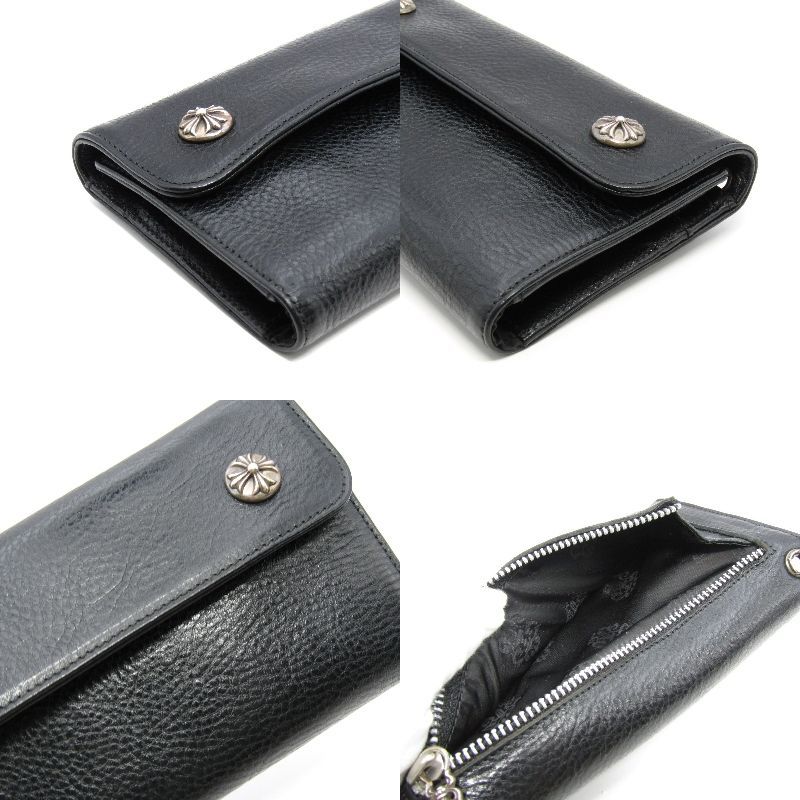 美品 CHROME HEARTS クロムハーツ 長財布 WAVE WALLET ウェーブ