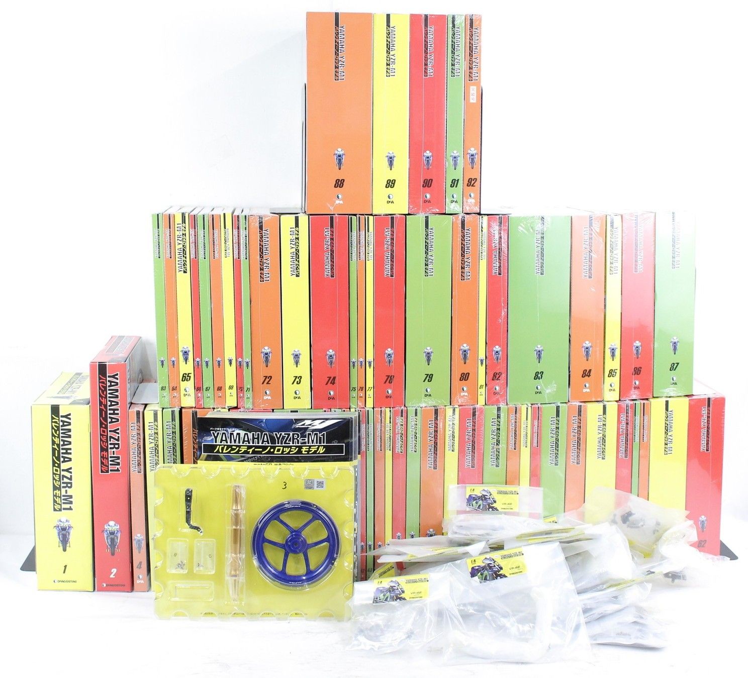 Unassembled De Agostini YAMAHA YZR-M1 Valentino Rossi Model Volume 1-92 Motorcycle Model Figure Hobby IT6SUK7GTZUF-D-B89-Byebye