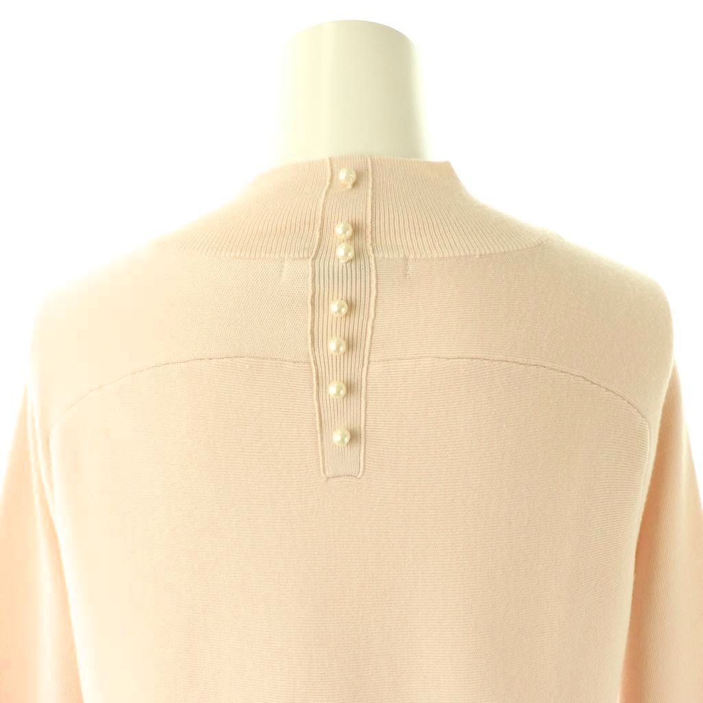 アナイ ANAYI ウールスムースAラインワンピース ロング 長袖 38 ピンク