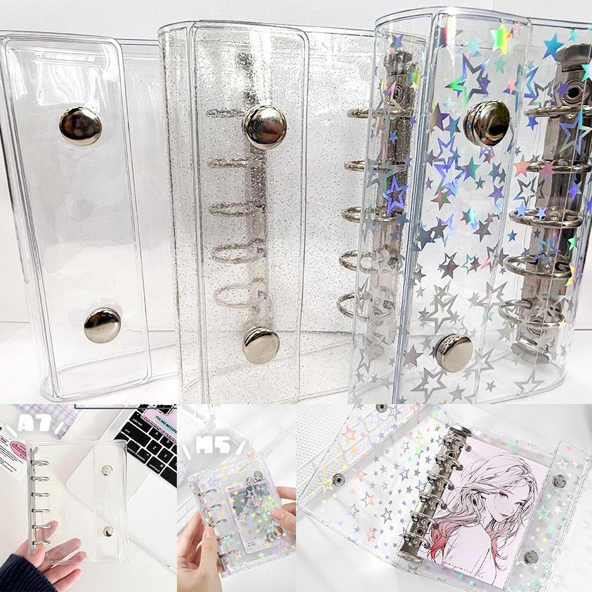 シール帳 トレカケース リフィル30枚付き バインダー 透明 クリア