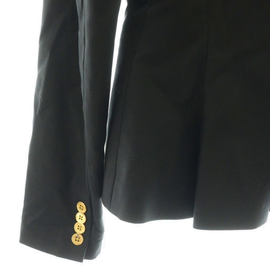 ローレンラルフローレン　ジャケット　エンブレム　金ボタン　ブラック ラルフローレン テーラードジャケット エンブレム 金ボタン カシミヤ