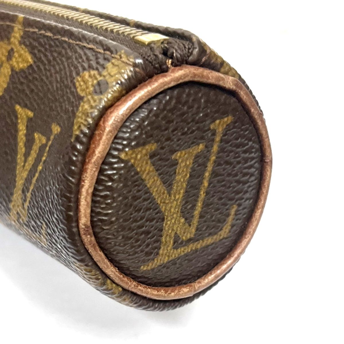 LOUIS VUITTON ルイヴィトン ゴルフ ボールケース モノグラム レザー