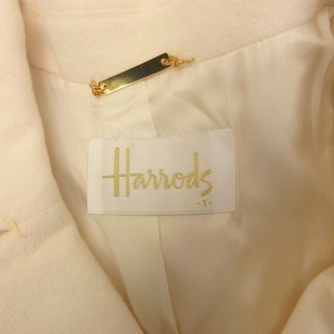 ハロッズ Harrods アンゴラ ウール コート 1 アイボリー □TC - メルカリ
