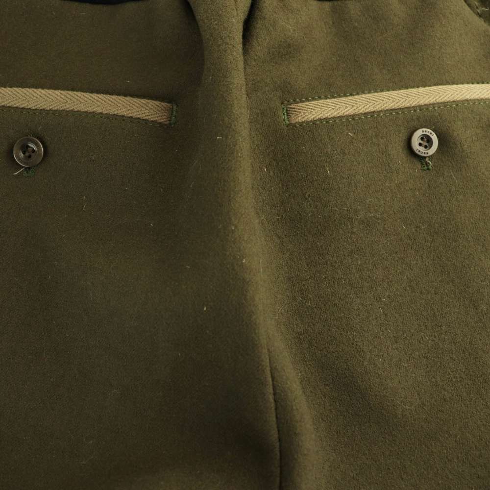 サカイ sacai 19-02044M ウールメルトンクロップドパンツ テーパード 2