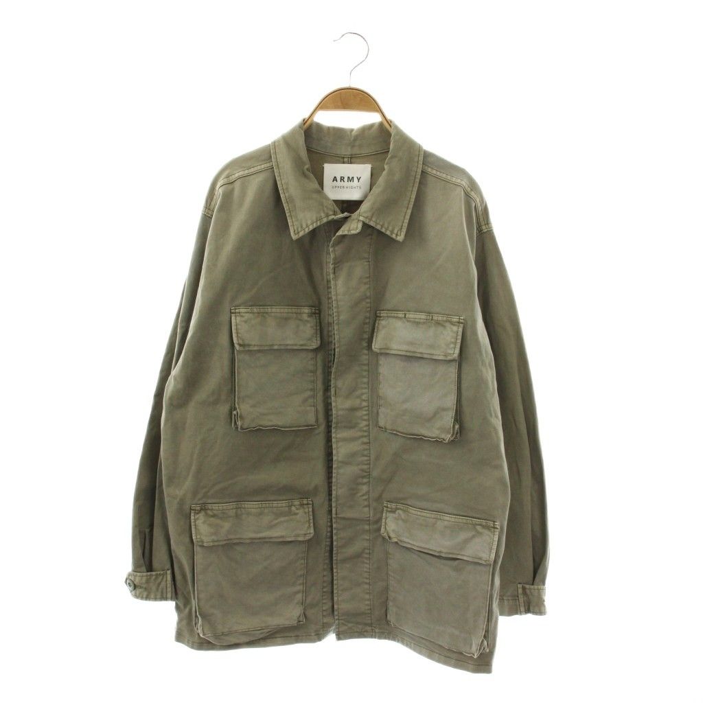 アッパーハイツ upper hights ARMY THE SANDY ミリタリーシャツ