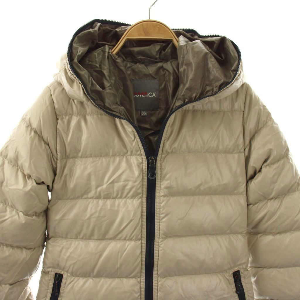 デュベティカ DUVETICA ACE ダウンコート フード 38 ベージュ /ES □OS