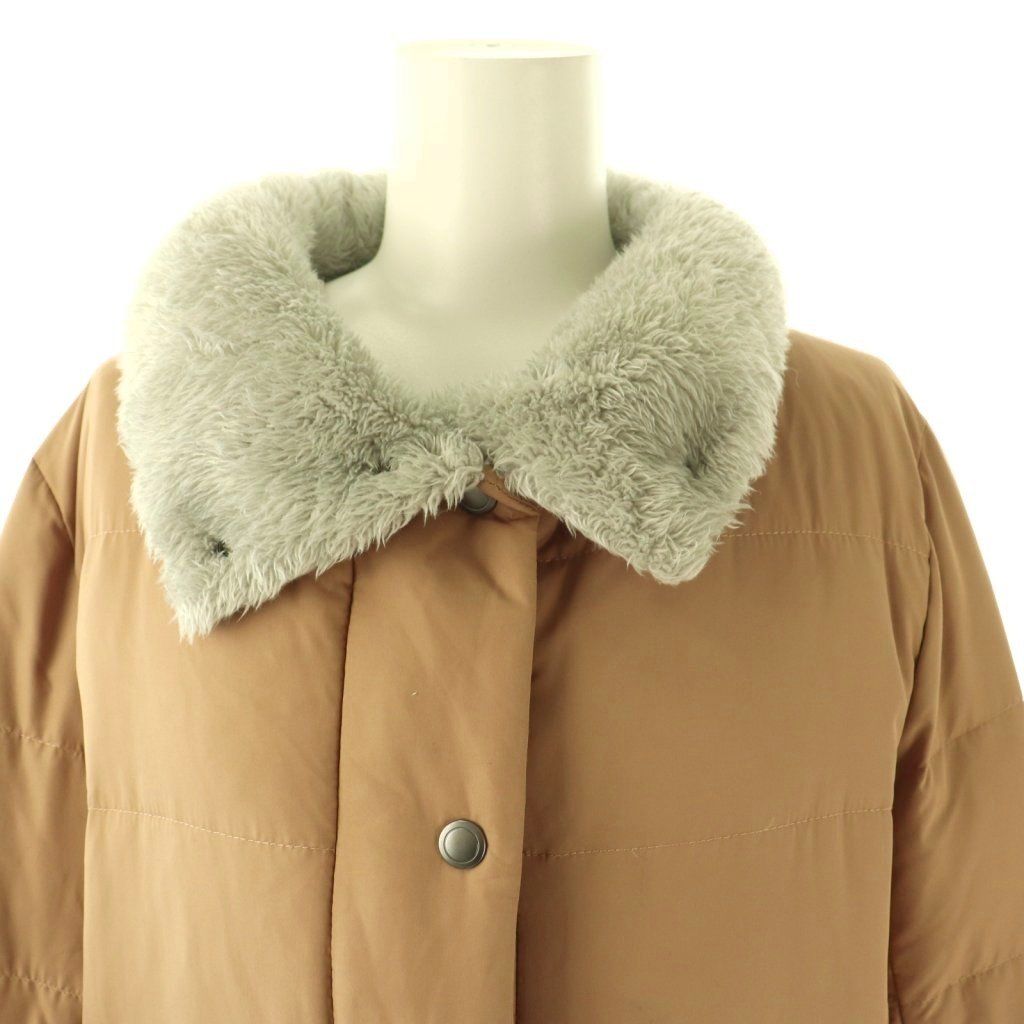 ディダヴルトゥアール Dw2R センソユニコ 襟ボア ダウンコート ロング