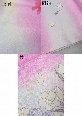 MP-00196 豪華振袖 花蝶文 暈し染め 銀彩 正絹 逸品 - メルカリ