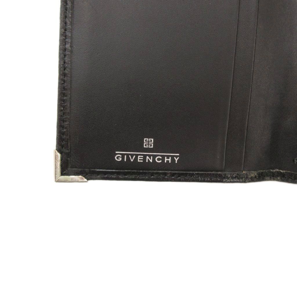 ジバンシィ GIVENCHY 長財布 ウォレット ロゴ レザー 黒 ブラック /FF