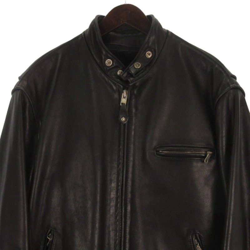 ショット SCHOTT ライダースジャケット シングル レザー ボアインナー