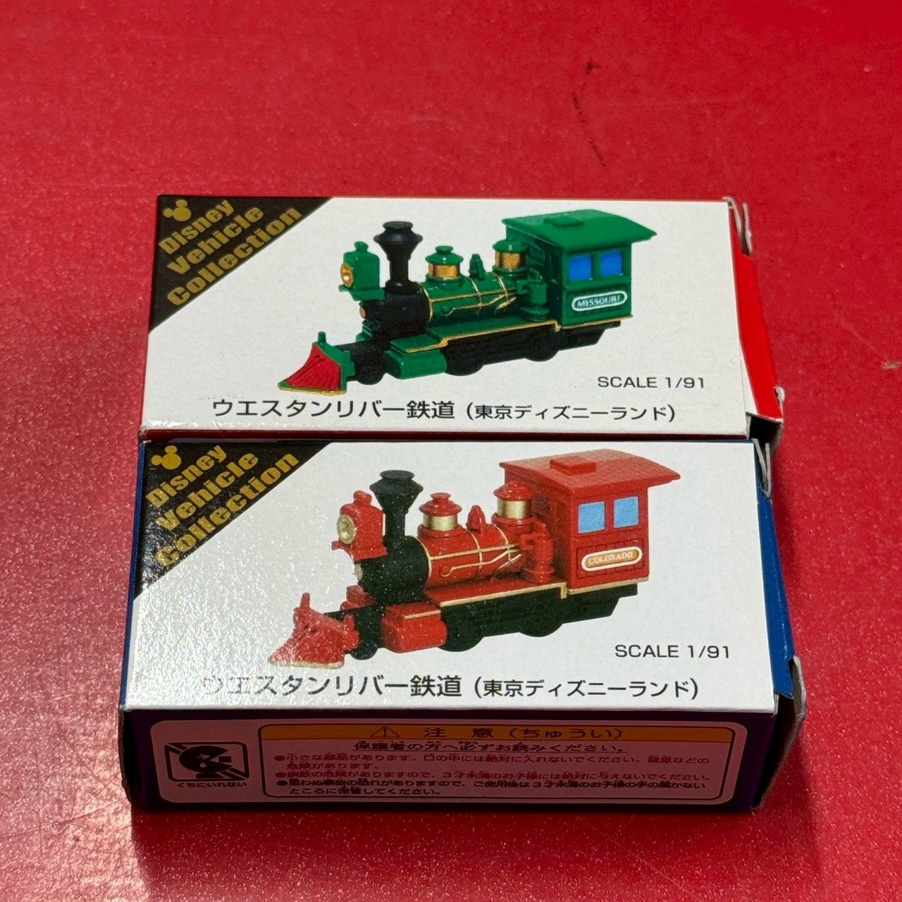 □美品 Disney Vehicle Collection1/9 ウエスタンリバー鉄道 2台セット