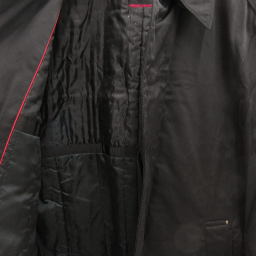 ミスタージュンコ Mr.JUNKO 中綿トレンチコート ロング 裏ドット柄 L