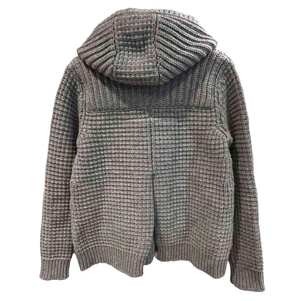 バーク Bark コート ダッフル ニット トグルボタン フード S グレー