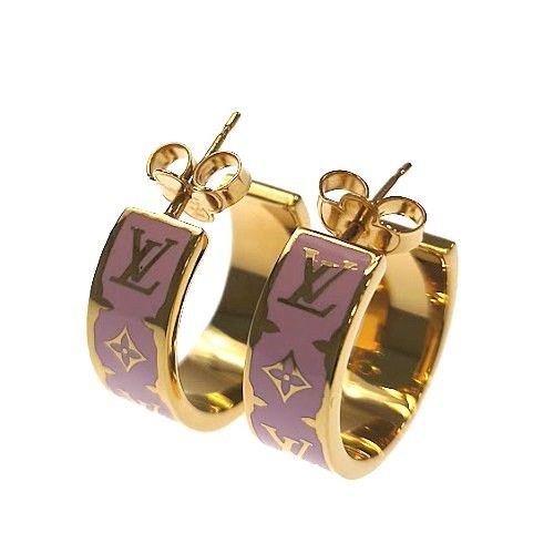 Louis Vuitton ルイヴィトン ピアス・ナノ グラム エナメル M01831