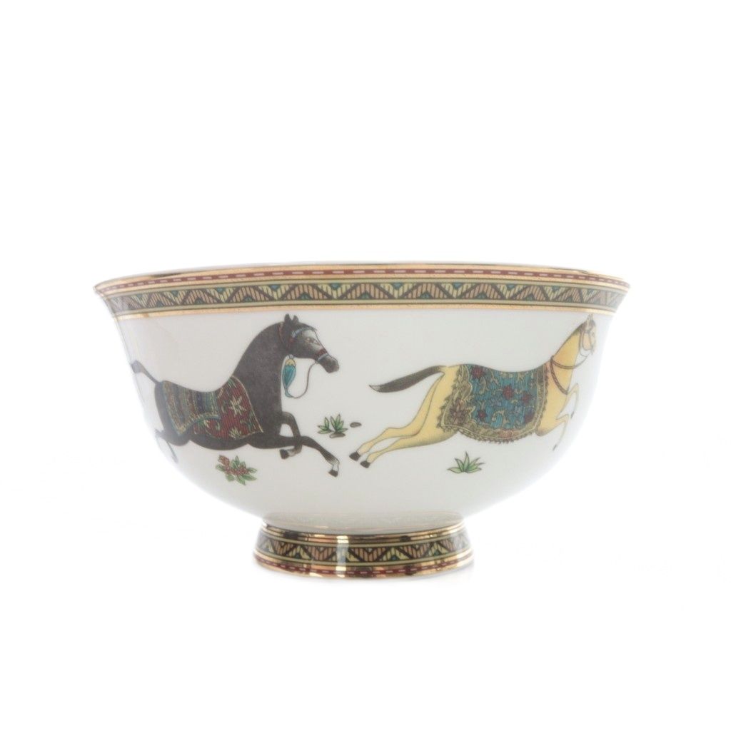 エルメス HERMES シュヴァルドリアン スープボウル レンゲ 2個セット