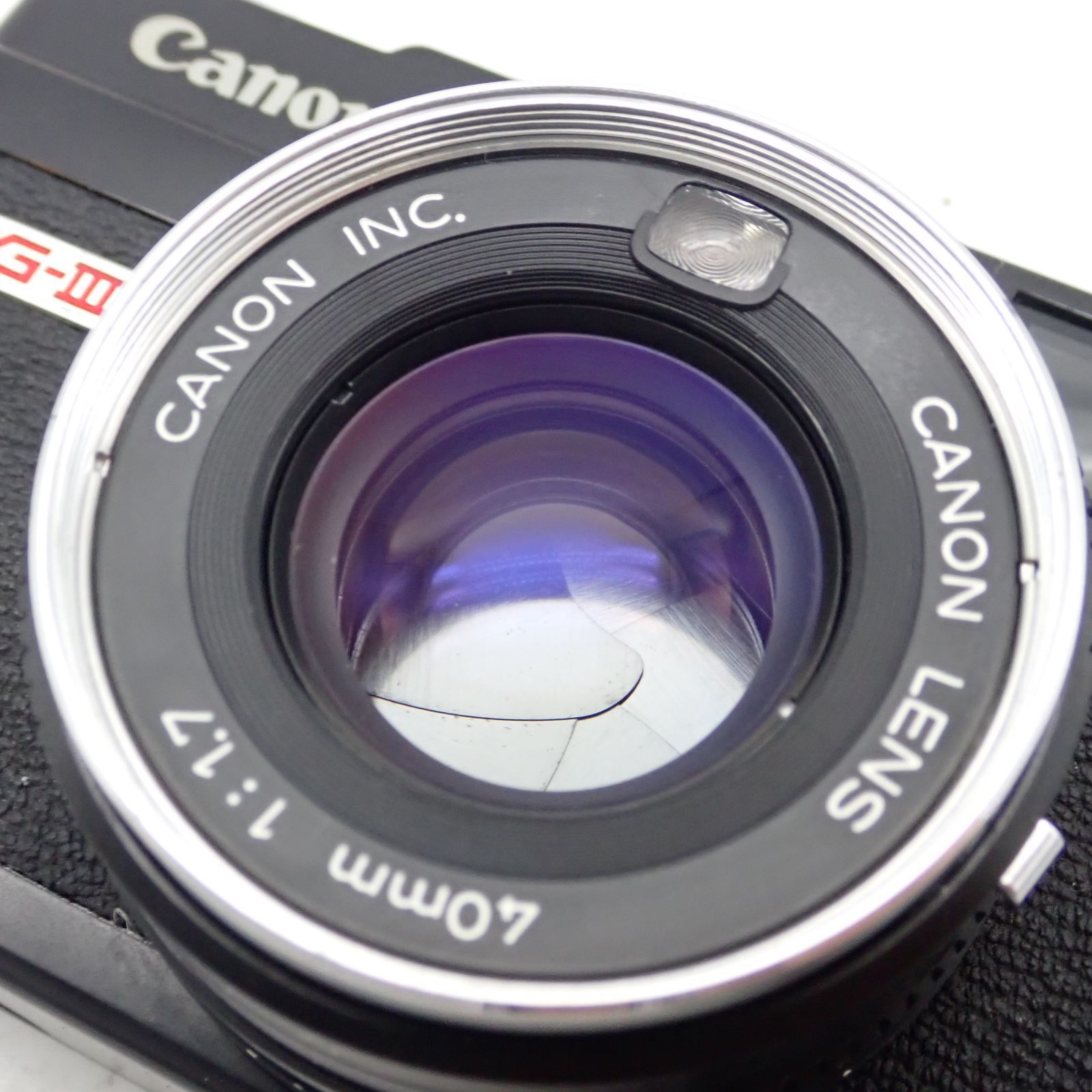 美品 Canon Canonet QL17 G-III G3 ブラックペイント 40mm f1.7 レンジ
