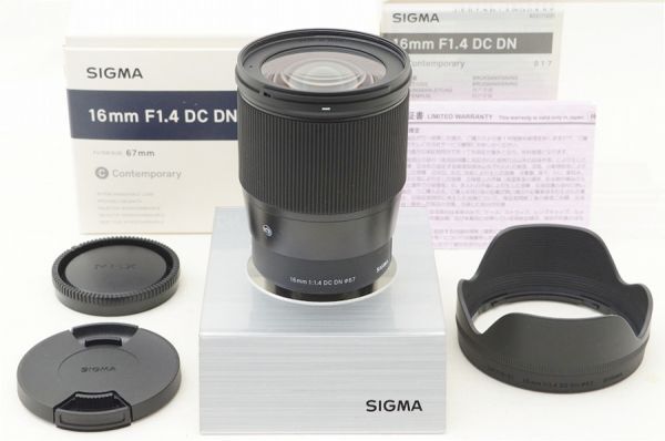 ☆極上美品☆ SIGMA シグマ 16mm F1.4 DC DN Contemporary 元箱 付属品