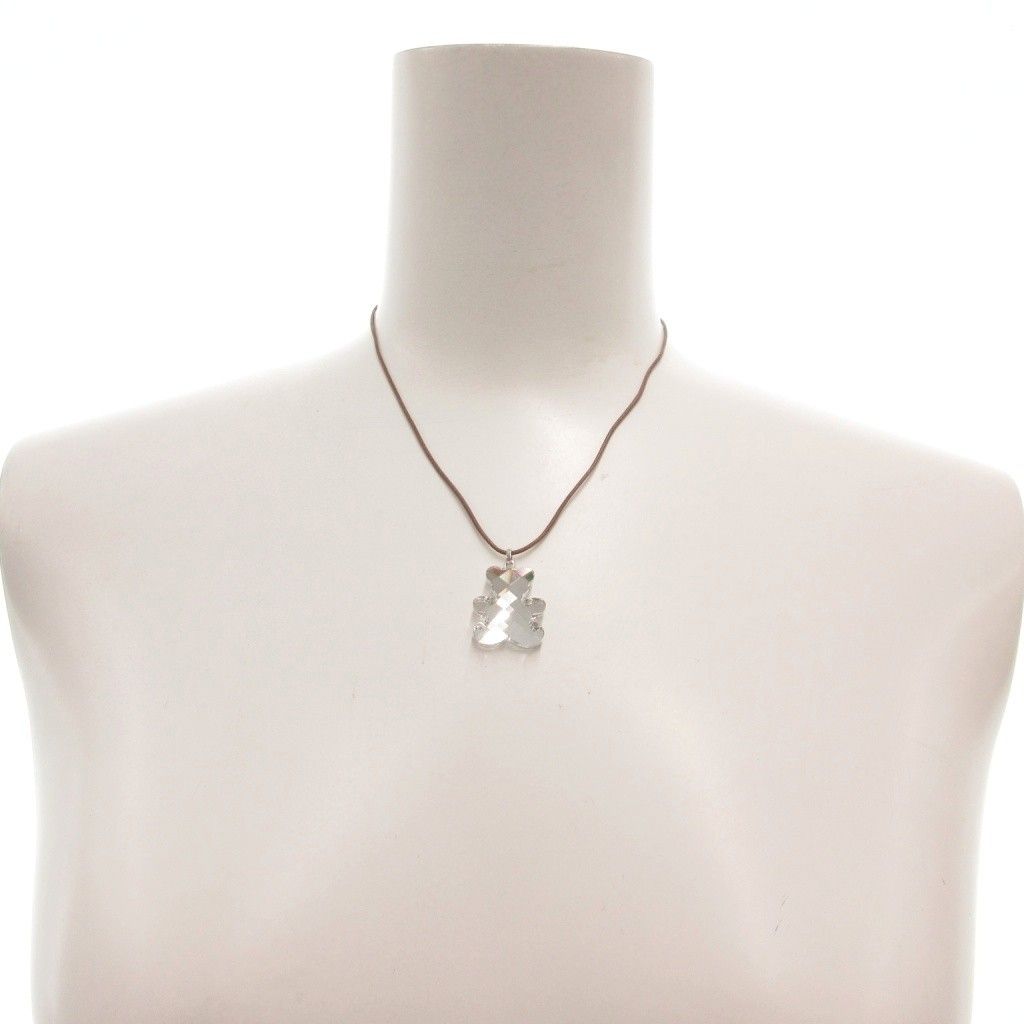 スワロフスキー SWAROVSKI 美品 Teddy ミニベア ペンダント ネックレス