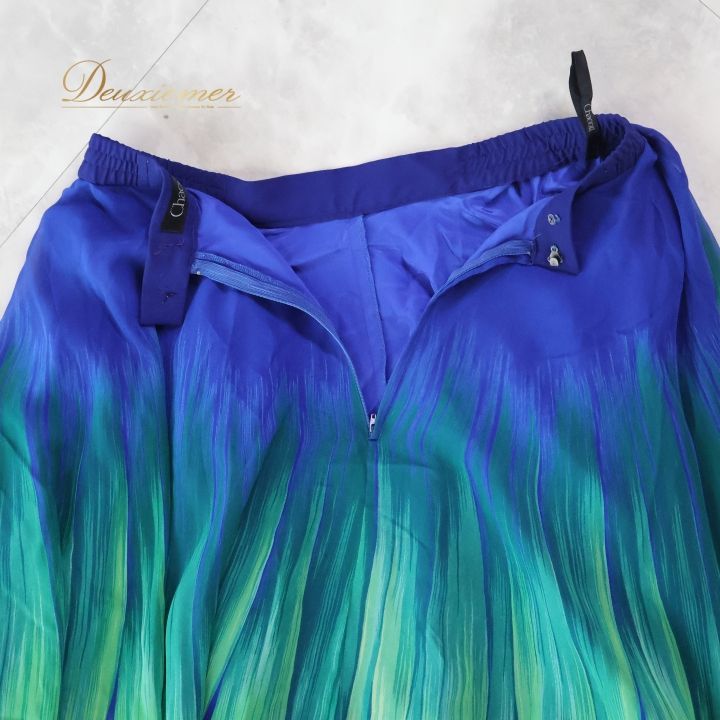 社交ダンス 衣装 スカート ブルー系 チャコット Chacott 日本製