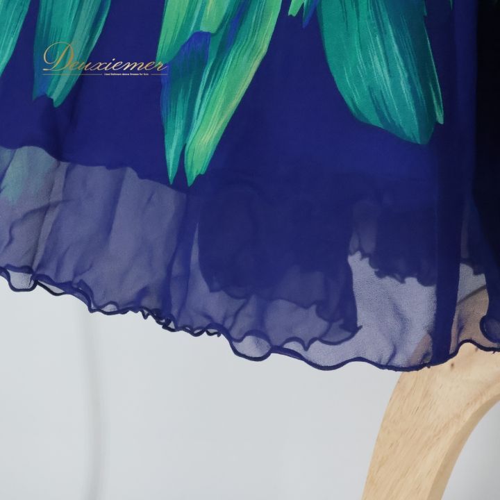 社交ダンス 衣装 スカート ブルー系 チャコット Chacott 日本製