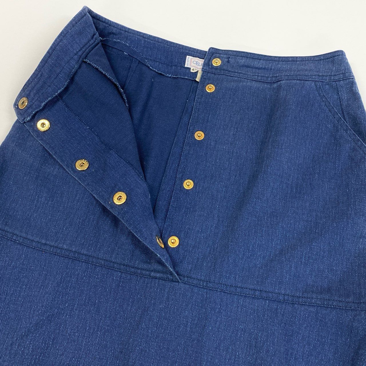 36a30 CELINE JEAN'S セリーヌジーンズ Vintage デニムスカート ロング