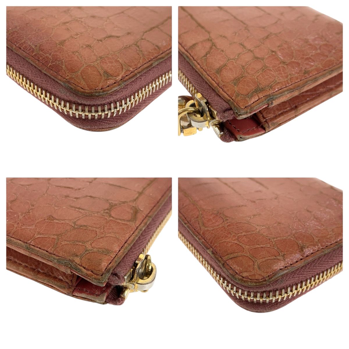 MIUMIU ミュウミュウ ピンク ゴールド金具 レザー 長財布 ロング