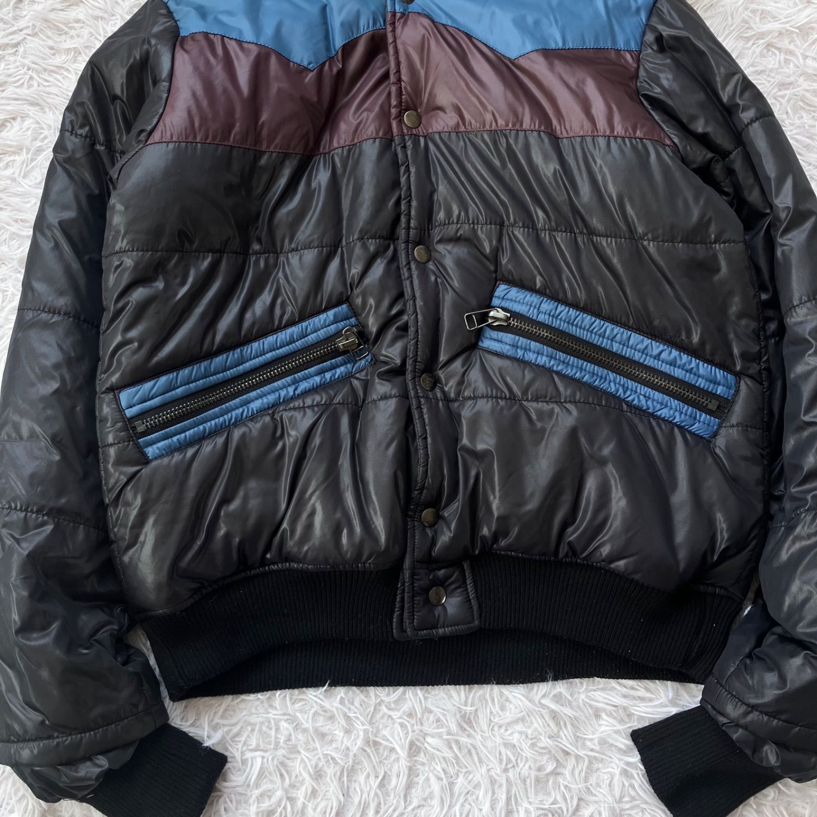 アーカイブ archive y2k 中綿ジャケット リバーシブル 00s 光沢 ファー